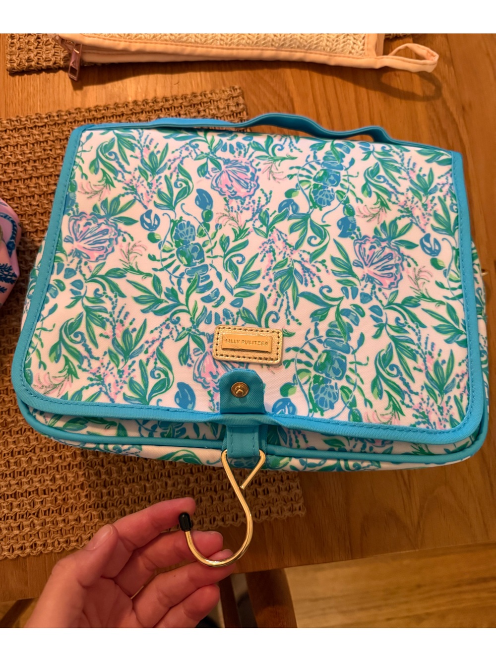 Lilly Pulitzer hanging toiletry bag